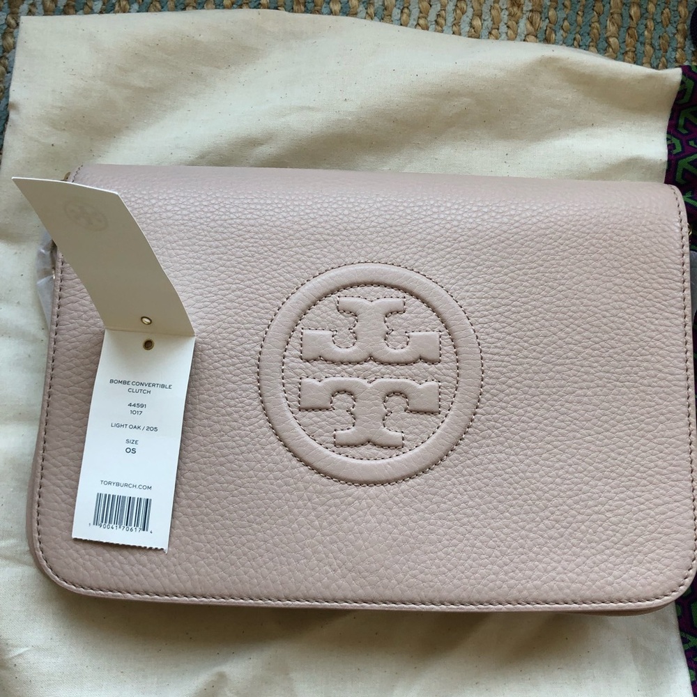 Tory Burch convertible shoulder bag/ clutch .